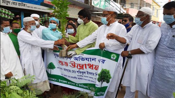 নাটোরে জলবায়ু পরিবর্তনের বিরূপ প্রভাব মোকাবেলায় বৃক্ষরোপন কার্যক্রম