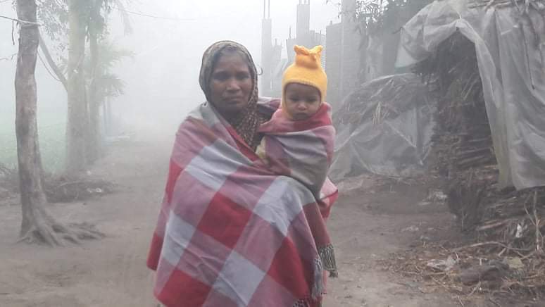 শীতে কাহিল তিস্তা চরাঞ্চলের মানুষ