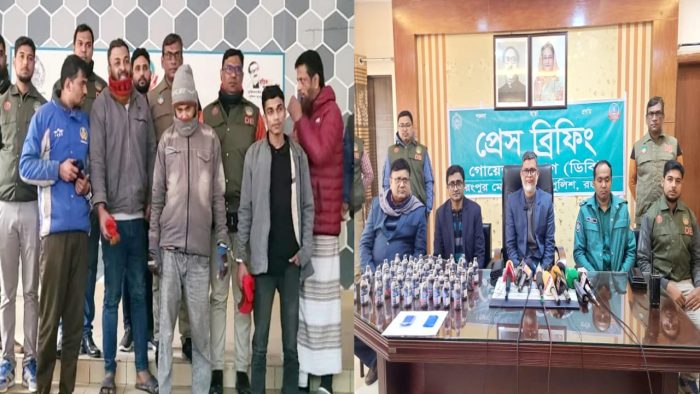 রংপুরে টুইন রুফটপ রেস্টুরেন্টের আড়ালে মাদকের ব্যবসা, গ্রেফতার-৫