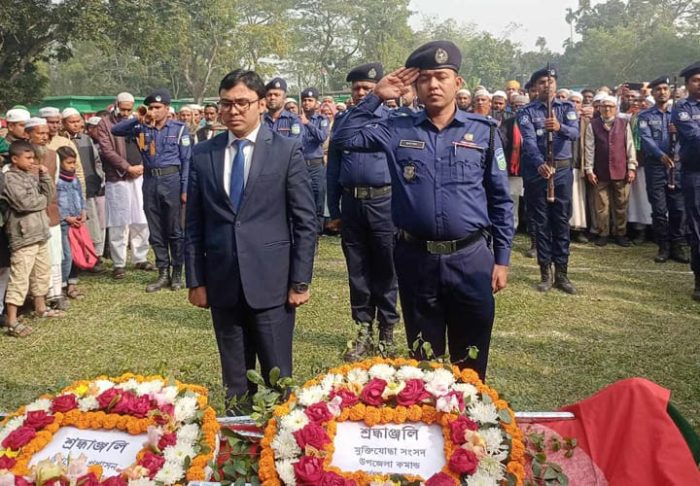 রাষ্ট্রীয় মর্যাদায় সমাহিত হলেন পূর্বধলার ভাষা সৈনিক ইউনুস আলী