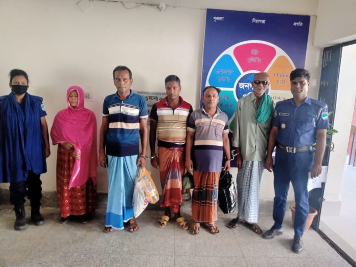 শার্শা থানা পুলিশের  বিশেষ অভিযান,  যাবজ্জীবন সাজাপ্রাপ্ত আসামীসহ গ্রেফতার ০৫