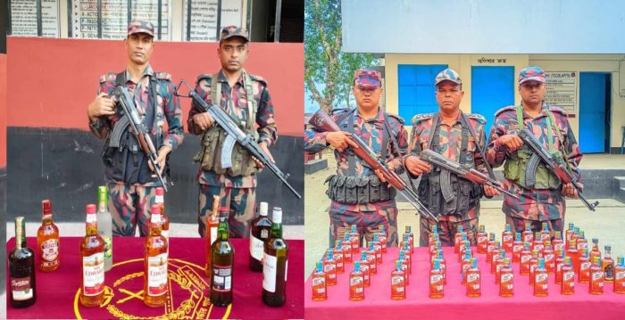 বেনাপোল ও চৌগাছা সীমান্তে বিদেশী মদ, গাঁজাসহ ভ্যান আটক!