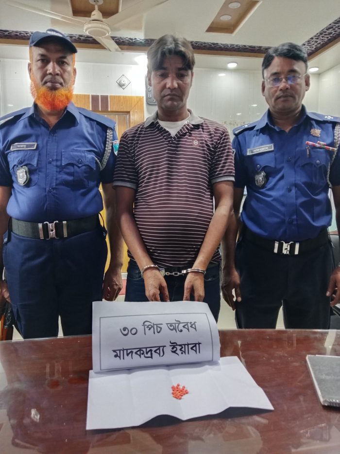 শার্শায় ইয়াবা সহ মাদক কারবারি আটক।