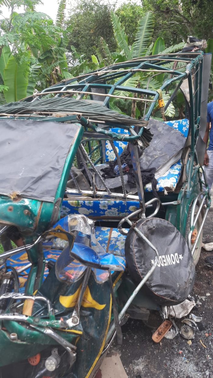 শার্শায় ট্রাক-ইজিবাইক মুখোমুখি সংঘর্ষ, নিহত ১,আহত ৭।